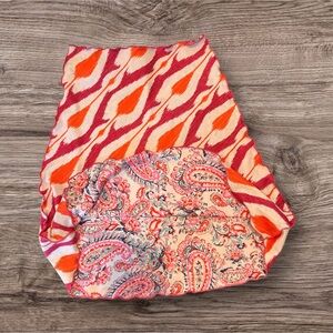 Haystacks Paisley Stretch Skirt Boho Travel-Friendly Pull-On XS